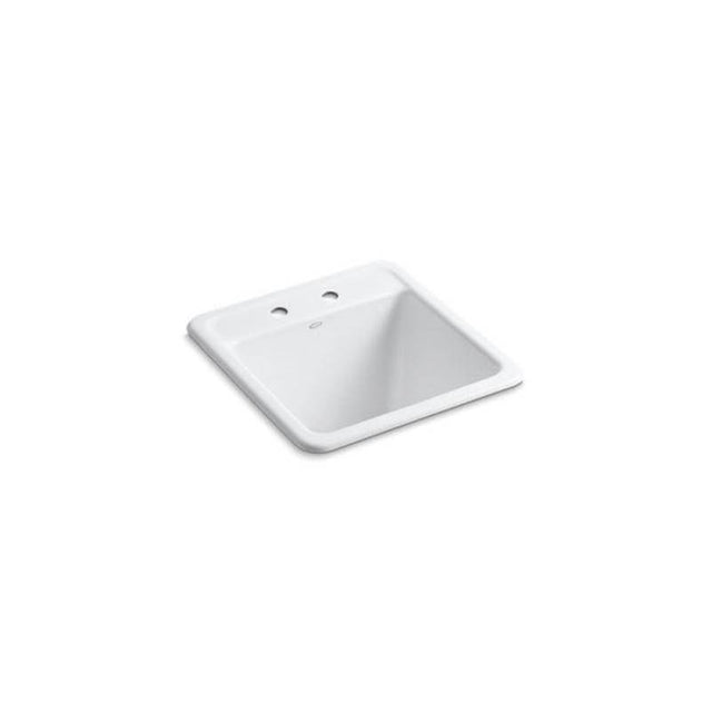 Kohler - Park FallsE 21'' top-/undermount single-bowl utility sink - White