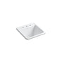 Kohler - Park FallsE 21'' top-/undermount single-bowl utility sink - White