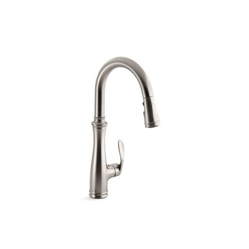 Kohler - Bellera Pull-down kitchen sink faucet with three-function sprayhead - Vibrant Stainless