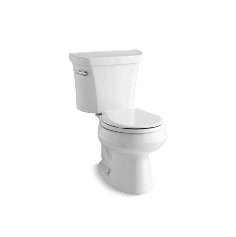 Kohler - Wellworth Two-piece round-front toilet, 1.28 gpf - White