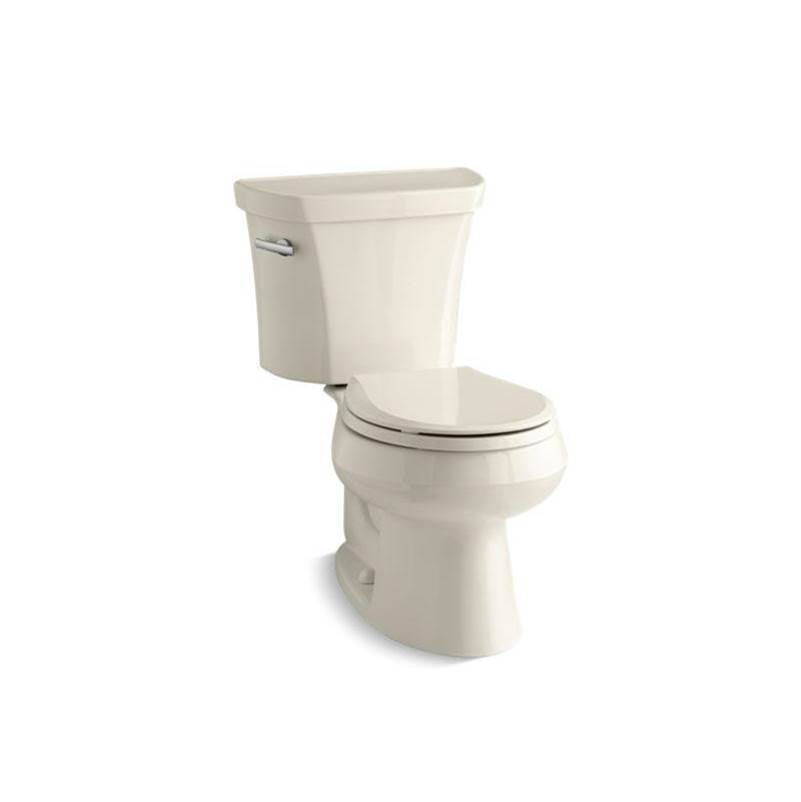 Kohler - Wellworth Two-piece round-front toilet, 1.6 gpf - Biscuit