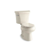 Kohler - Wellworth Two-piece round-front toilet, 1.6 gpf - Biscuit