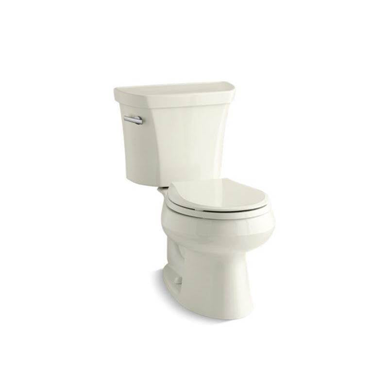 Kohler - Wellworth Two-piece round-front toilet, 1.28 gpf - Biscuit