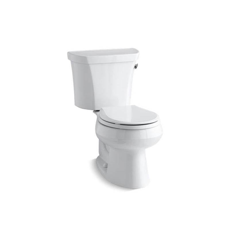 Kohler - Wellworth Two-piece round-front toilet, 1.28 gpf - White