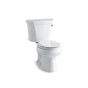 Kohler - Wellworth Two-piece round-front toilet, 1.28 gpf - White