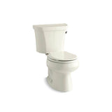 Kohler - Wellworth Two-piece round-front toilet, 1.28 gpf - Biscuit