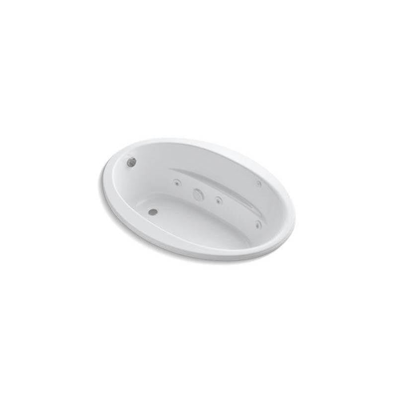 Kohler - Sunward 60'' x 42'' drop-in whirlpool bath with Bask heated surface - White