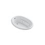 Kohler - Sunward 60'' x 42'' drop-in whirlpool bath with Bask heated surface - White