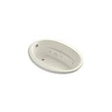 Kohler - Sunward 60'' x 42'' drop-in whirlpool bath with Bask heated surface - Biscuit