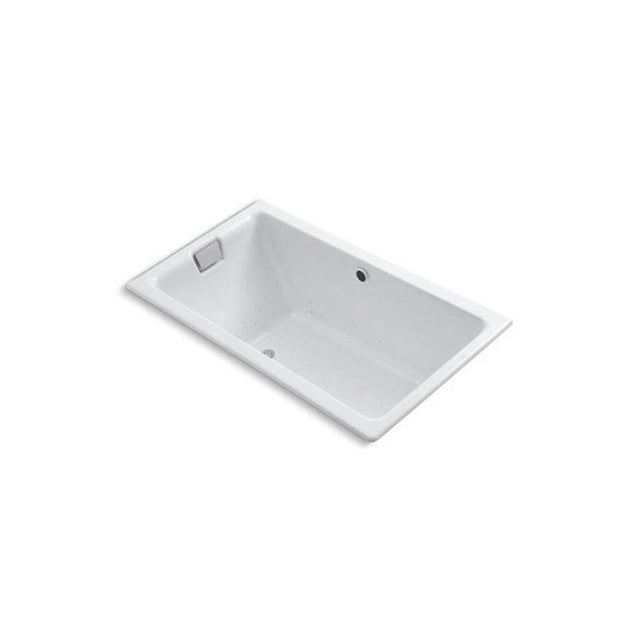 Kohler - Tea-for-Two 66'' x 36'' drop-in Heated BubbleMassageE air bath - White