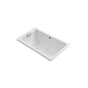 Kohler - Tea-for-Two 66'' x 36'' drop-in Heated BubbleMassageE air bath - White