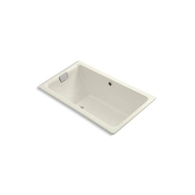 Kohler - Tea-for-Two 66'' x 36'' drop-in Heated BubbleMassageE air bath - Biscuit