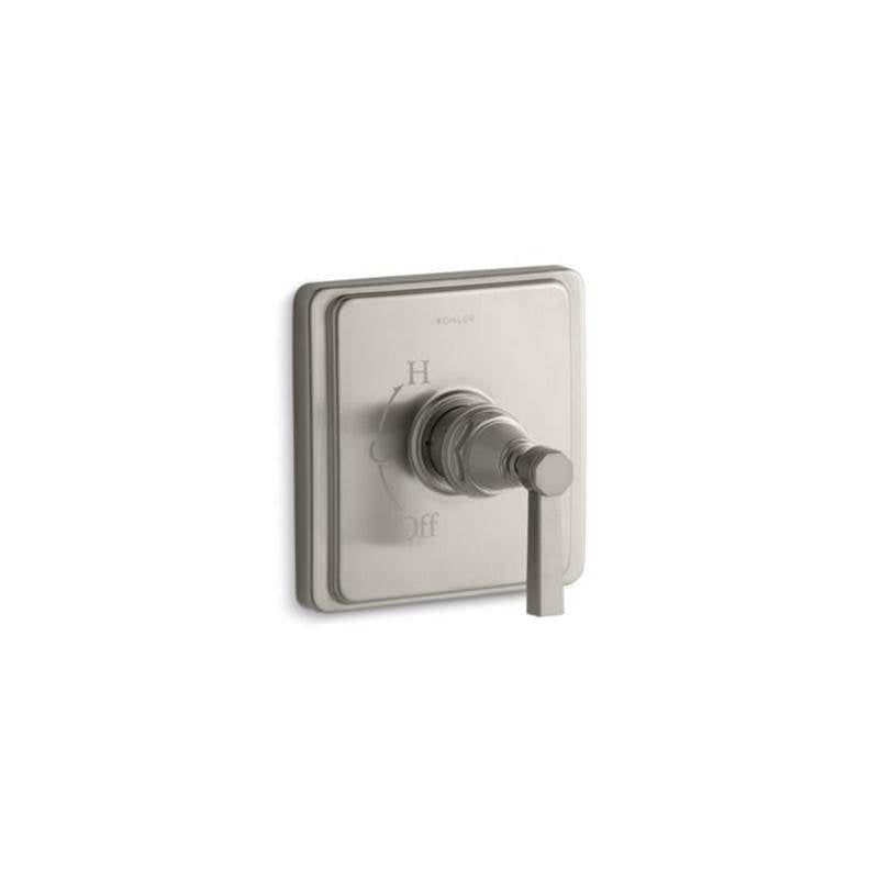 Kohler - Pinstripe Pure Rite-Temp valve trim with lever handle - Vibrant Brushed Nickel