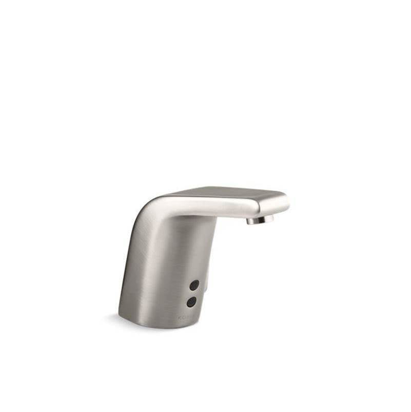 Kohler - Sculpted Touchless single-hole lavatory faucet with InsightE sensor technology and temperature mixer, HES-powered, 0.5 gpm - Vibrant Stainless