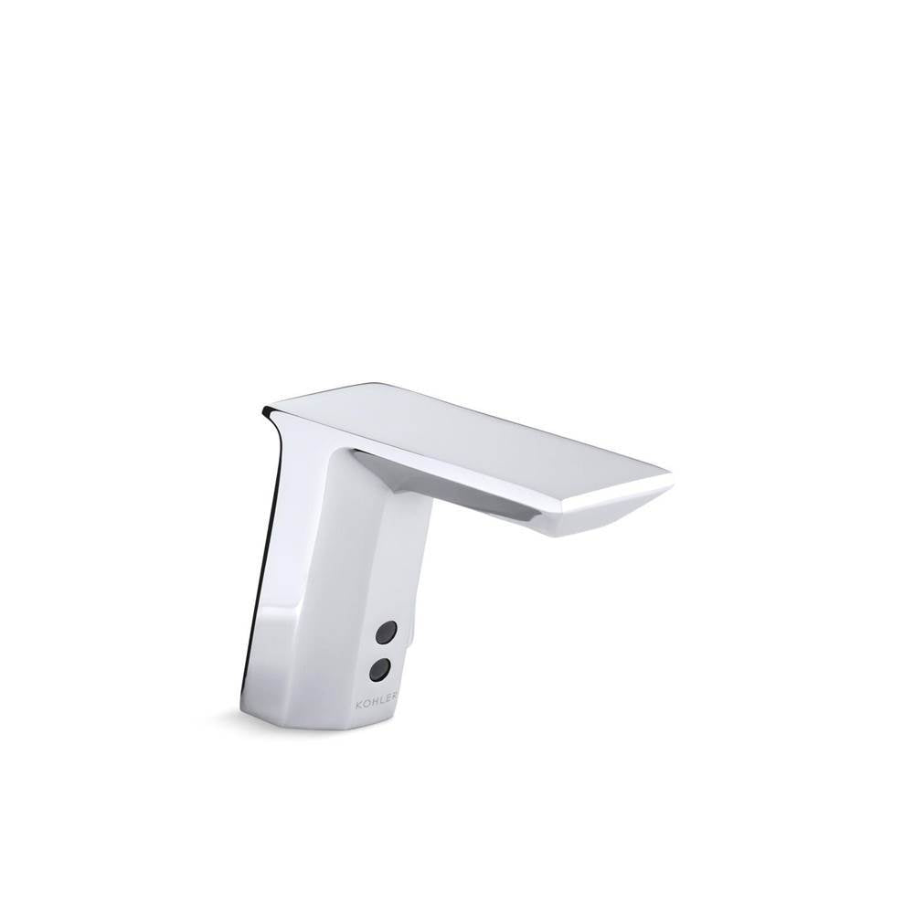 Kohler - Geometric Touchless single-hole lavatory faucet with InsightE sensor technology and temperature mixer, HES-powered, 0.5 gpm - Polished Chrome