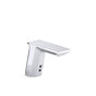 Kohler - Geometric Touchless single-hole lavatory faucet with InsightE sensor technology, HES-powered, 0.5 gpm - Polished Chrome