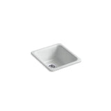 Kohler - Iron/Tones 17'' top-/undermount single-bowl bar sink - Ice Grey