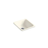 Kohler - Iron/Tones 17'' top-/undermount single-bowl bar sink - Biscuit