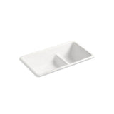 Kohler - Iron/Tones Smart Divide 33'' top-/undermount double-bowl kitchen sink - Sea Salt