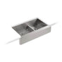 Kohler - VaultE Smart Divide 35-1/2'' undermount double-bowl farmhouse kitchen sink - Stainless Steel