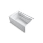 Kohler - Mariposa 60'' x 36'' alcove whirlpool, right drain and adjustable jets - White