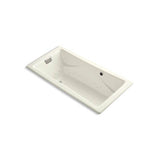 Kohler - Tea-for-Two 71-3/4'' x 36'' drop-in Heated BubbleMassageE air bath - Biscuit