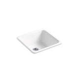 Kohler - Iron/Tones 21'' top-/undermount single-bowl bar sink - White