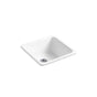 Kohler - Iron/Tones 21'' top-/undermount single-bowl bar sink - White