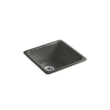 Kohler - Iron/Tones 21'' top-/undermount single-bowl bar sink - Thunder Grey