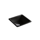 Kohler - Iron/Tones 21'' top-/undermount single-bowl bar sink - Black