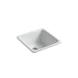 Kohler - Iron/Tones 21'' top-/undermount single-bowl bar sink - Ice Grey