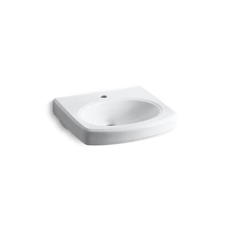 Kohler - Pinoir 22'' oval wall-mount bathroom sink - White