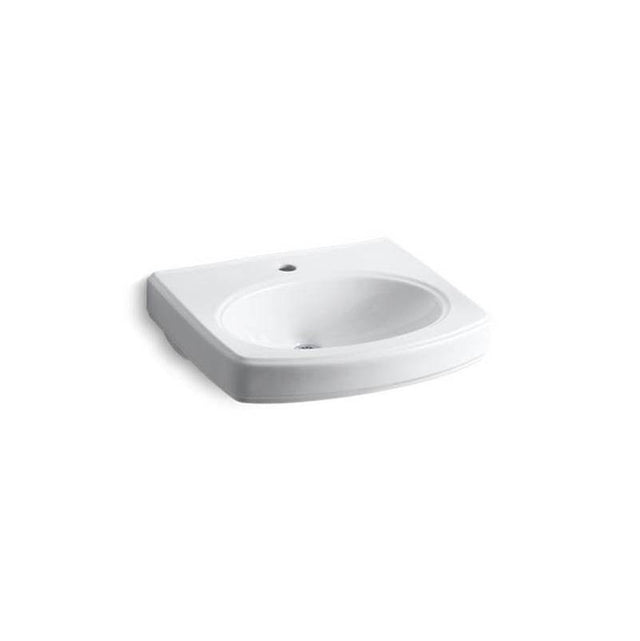 Kohler - Pinoir 22'' oval wall-mount bathroom sink - White