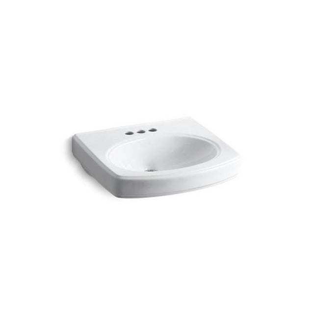 Kohler - Pinoir 22'' oval wall-mount bathroom sink - White
