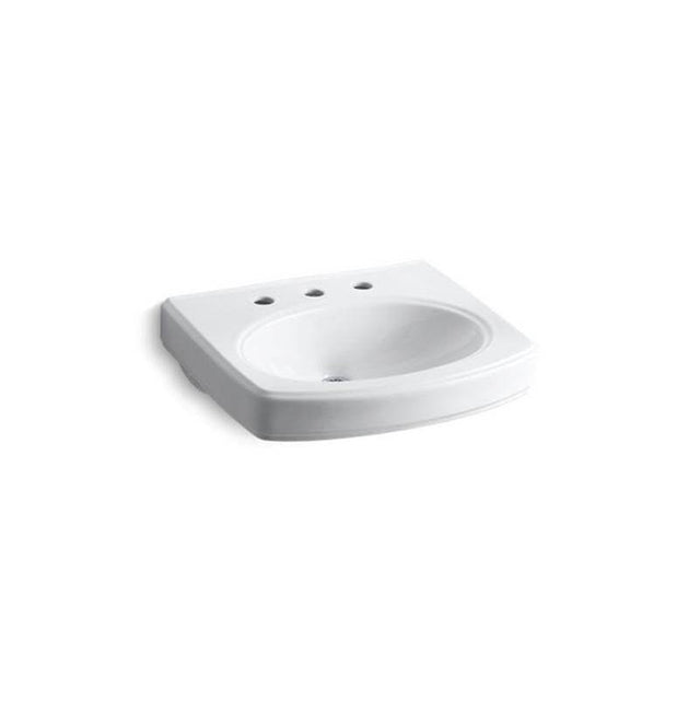 Kohler - Pinoir 22'' oval wall-mount bathroom sink - White