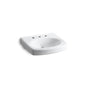Kohler - Pinoir 22'' oval wall-mount bathroom sink - White