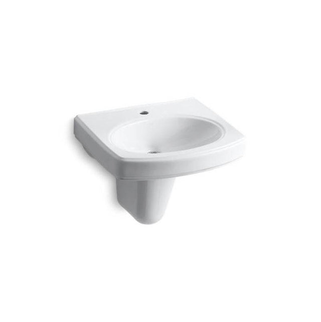 Kohler - Pinoir 22'' oval wall-mount bathroom sink - White