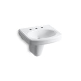 Kohler - Pinoir 22'' oval wall-mount bathroom sink - White