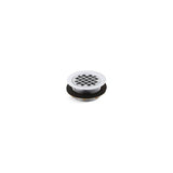 Kohler - Round shower drain for use with plastic pipe, gasket included - Polished Chrome