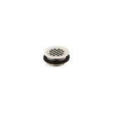 Kohler - Round shower drain for use with plastic pipe, gasket included - Vibrant Polished Nickel