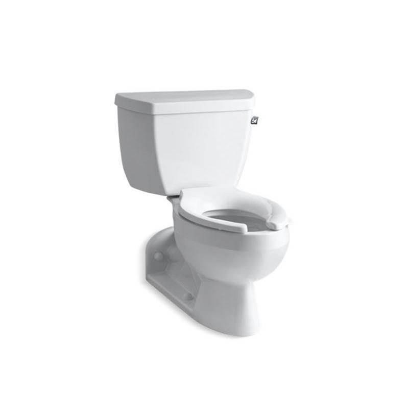 Kohler - BarringtonE Two-piece elongated toilet, 1.6 gpf - White
