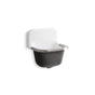 Kohler - BannonE 22-1/4'' x 18-1/4'' wall-mount or P-trap mount service sink with rim guard and blank back - White