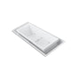 Kohler - sok 104'' x 41'' drop-in Effervescence bath with chromatherapy and center drain - White