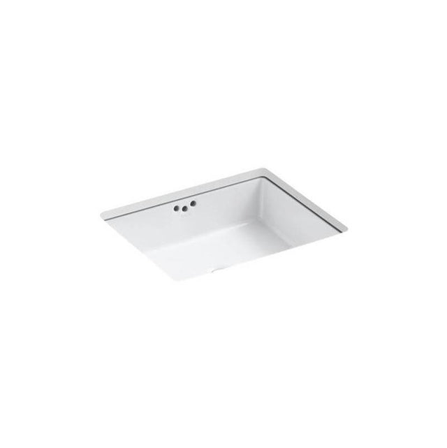 Kohler - Kathryn 19-3/4'' rectangular undermount bathroom sink with glazed underside - White