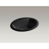 Kohler - Bryant 20-1/4'' oval drop-in bathroom sink - Black