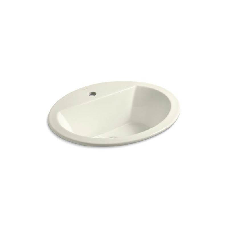 Kohler - Bryant 20-1/4'' oval drop-in bathroom sink - Biscuit