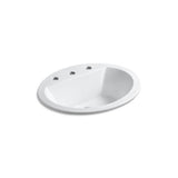 Kohler - Bryant 20-1/4'' oval drop-in bathroom sink - White
