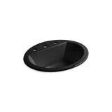 Kohler - Bryant 20-1/4'' oval drop-in bathroom sink - Black