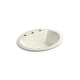Kohler - Bryant 20-1/4'' oval drop-in bathroom sink - Biscuit