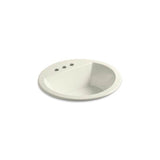 Kohler - Bryant 19'' round drop-in bathroom sink - Biscuit